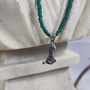Giraffe Necklace with Toggle close